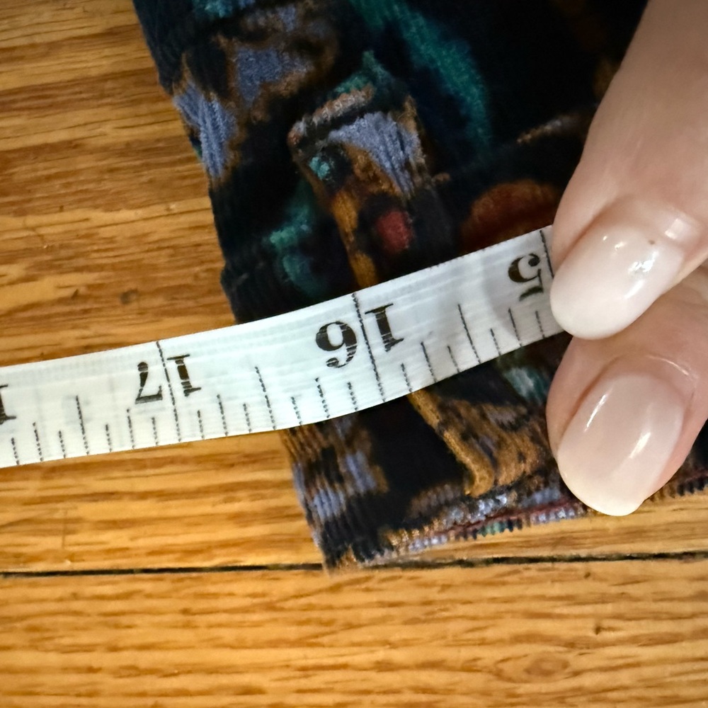 Pilcro & The Letterpress Anthropologie Serif Printed Corduroy Pants Size 29 - Picture 7 of 9